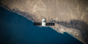 Top view of spaceX shuttle